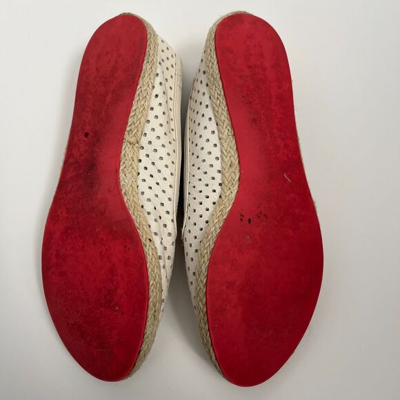 Dolce Vita Ivory Perforated Slip-on Loafers Mules Shoes Flats 6.5 - Picture 8 of 8